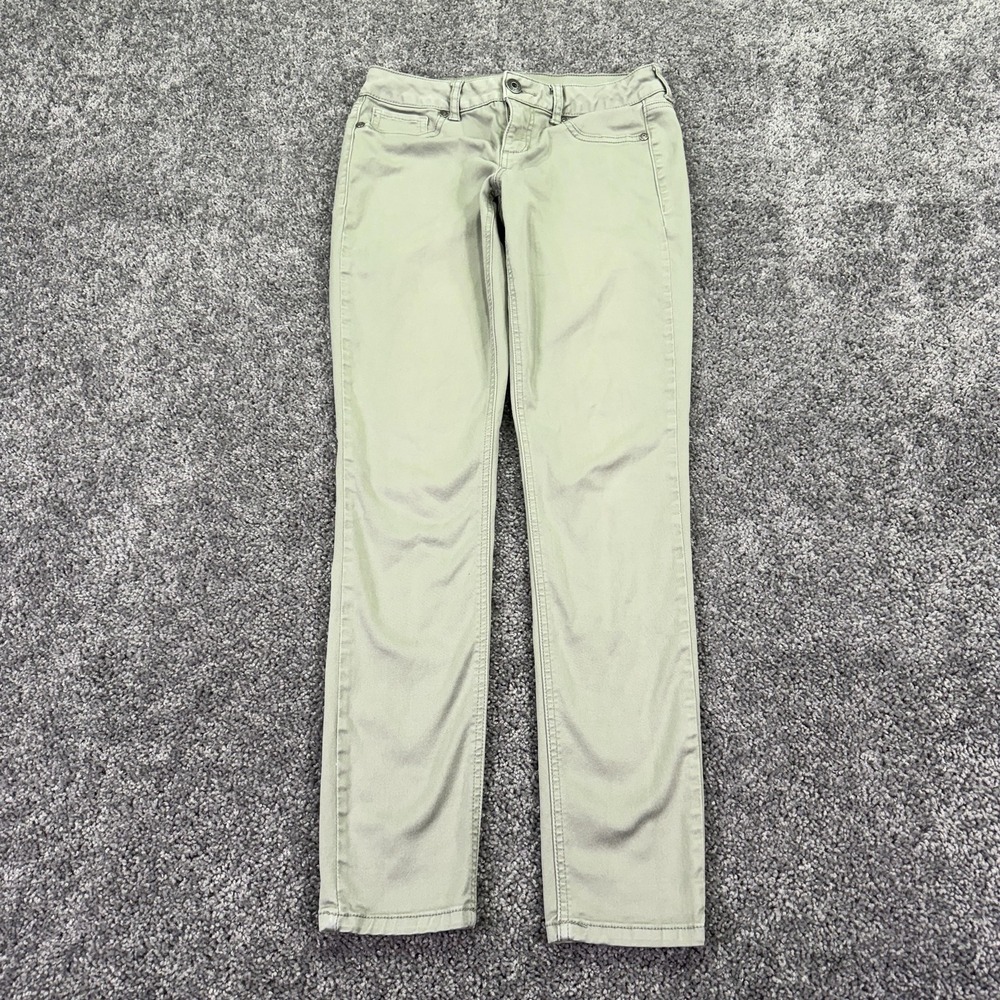 Maurices Pants Womens S-R Green Gray Skinny Stretch Casual City Preppy Work